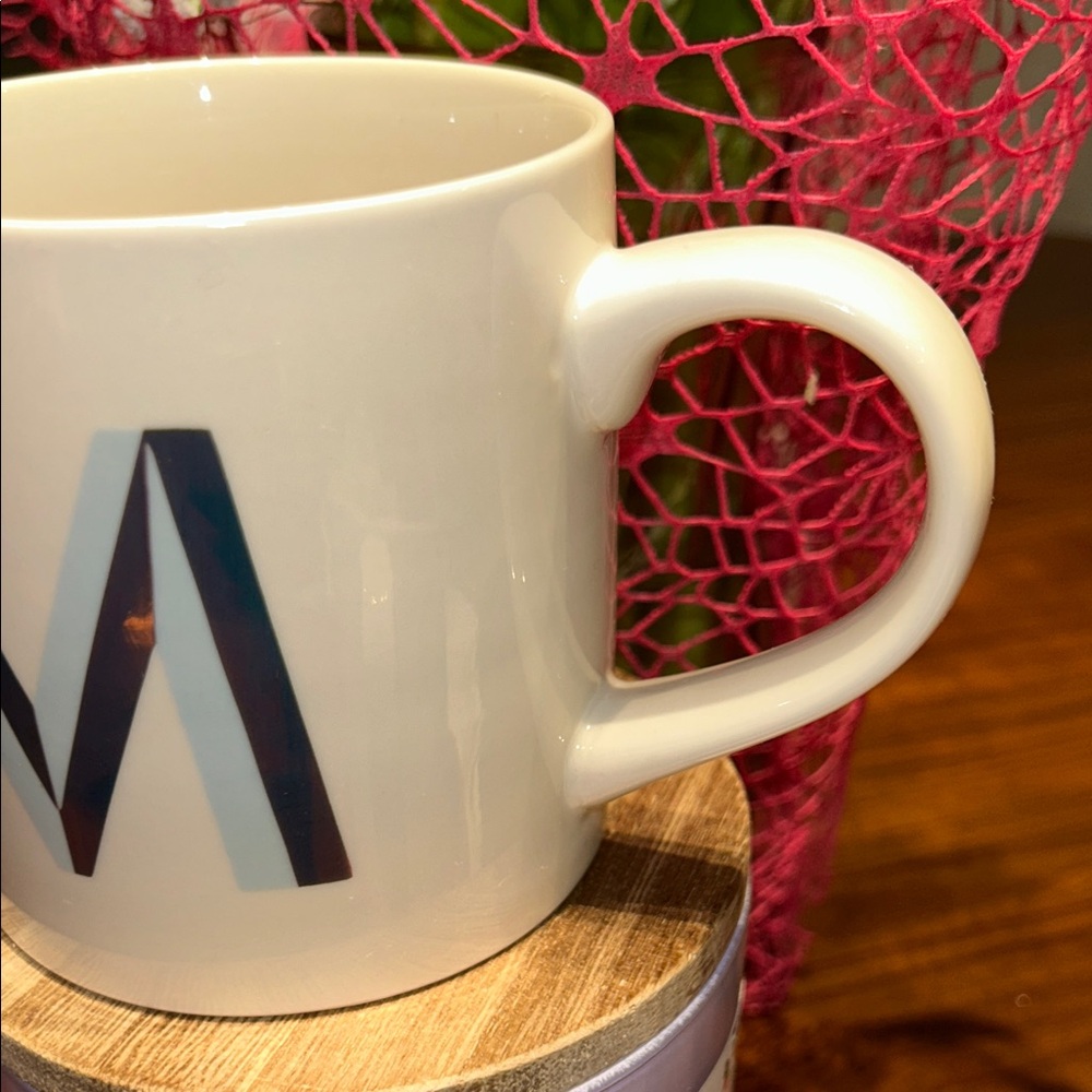 Monogrammed White Mug with Black Lettering - Picture 5 of 10